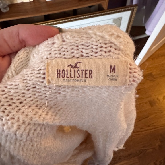 NWOT Thick Cream Fringe Cardigan - Picture 5 of 5